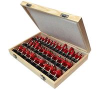 Faithfull RBS35 Coffret de fraises à défoncer Queue 1/2" Carbure de tungstène 35 pièces (Import Grande Bretagne)