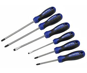 Faithfull Screwdriverset6pcsoftgrip Livré dans une boîte
