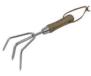 Faithfull Tools FAIPRESHCUL Prestige Cultivateur à main en acier inoxydable avec manche en frêne Bleu 11 x 28,5 x 5 cm