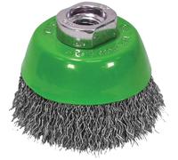 Faithfull WBC75S Brosse boisseau Acier inoxydable Poils de 0,3 mm Diamètre 75 mm M14 x 2