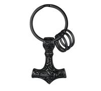 FaithHeart Porte Clés Vikings Marteau Mjöllnir Homme Noir