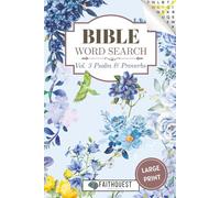 FaithQuest - Large Print Bible Word Search: Psalm and proverbs vol. 3: Word Searches with Easy to Read Print About God, Bible and More | 6x9 inches | ... Ages, Anxiety Relief, Holiday and Free Time