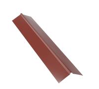 Faîtière double pan 1 m pour plaque nervurée acier laqué - L: 1 m - l: 19 cm - ROUGE RAL 8012