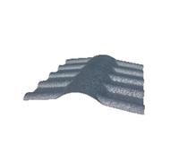 Faîtière PVC pour toiture imitation tuile moderne Gris, ep.15cm, l.55 cm, L.74 cm