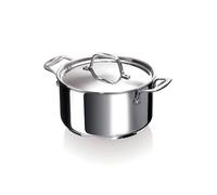 Bekaline 12061184 Chef Faitout + Couvercle en acier inoxydable 18 cm, Métallique