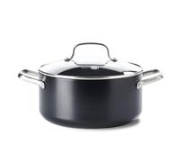 Faitout 20 cm aluminium forgé revêtement céramique avec couvercle - Copenhagen - Greenpan - Noir - Céramique noir G