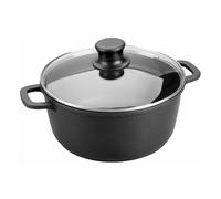Lacor Faitout 25820 – Fonte d'aluminium forte avec couvercle en verre Ø 20 cm