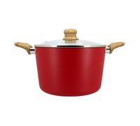 Faitout 24cm colorama magenta - en aluminium - revetement antiadhesif en ceramique