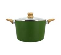 Faitout 24cm colorama olive - en aluminium - revetement antiadhesif en ceramique