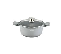 Faitout 28x12cm avec couvercle tous feux dont induction Basel Premium Collection Gris Swiss Haus SH-BC28S