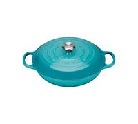 Faitout 30 cm Le Creuset Signature Fonte 21180301702430 Bleu Caraïbes