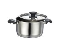 Faitout 3L 20cm Acier Inoxydable Revêtement Anti-adhésif Tous Feux Dont Induction Avec Couvercle CARREFOUR HOME