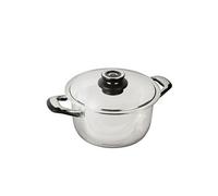 Ecovitam Faitout 5,5 L Inox 18/10 24 cm Tous feux Thermomètre intégré