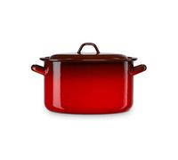 Faitout à Induction 20cm, Marmite 4 L avec Couvercle Acier Emaillé Tous Feux Ignea Rouge