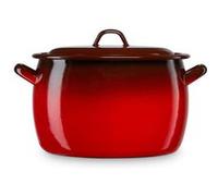 Faitout à Induction 34cm, Marmite 20L avec Couvercle Acier Émaillé Tous Feux, Briebe, Ignea, , Rouge Rouge