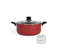 Faitout aluminium 28cm avec couvercle Livoo MEP151R rouge G