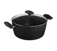 Secret de Gourmet Faitout JJA 111009 28 cm Aluminium revêtement pierre avec couvercle