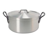 Faitout aluminium pro Agnelli - Ep.30/10ème - Diam.45cm - Gris - Tous feux sauf induction