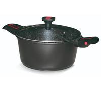 Faitout avec couvercle verre 26 cm Granit Pro Céramique