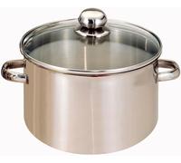 - Faitout Avec Couvercle Verre - Acier Inoxydable - Tous Feux Dont Induction - Triple Fond Diffuseur, Répartition Homogène De La Chaleur - Poignées En Métal - Ø28cm