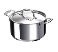 Bekaline 12061264 Chef Faitout + Couvercle en acier inoxydable 26 cm, Silver