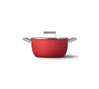 Smeg Cocotte 24cm + couvercle rouge CKFC2411RDM