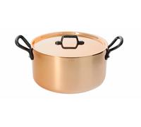 Faitout cuivre-inox a couv.a.fonte ø16
