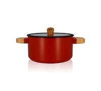 Faitout Ector induction aluminium revêtu 24 cm rouge Ogo