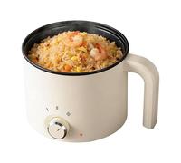 Faitout électrique - Cuisinez des nouilles instantanées et de la soupe, intérieur antiadhésif, capacité de 1,5 litre avec faible puissance 600 W, extérieur résistant à la chaleur, pour dortoirs