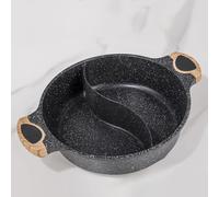 Faitout en 5.8 L à Double Saveur Avec Séparateur avec deux grilles Couvercle transparent Compatible avec différentes cuisinières