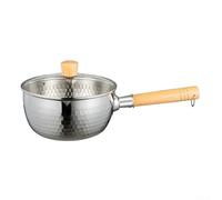 Faitout en acier inoxydable 304 parfait pour l'induction, la cuisson à la vapeur, l'ébullition et le nettoyage facile (22 cm avec couvercle)