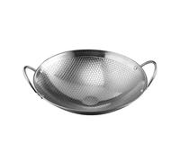 Faitout en acier inoxydable avec double poignée en métal facile à nettoyer, convient pour la maison et le restaurant