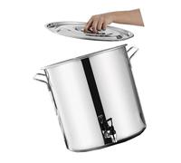 Faitout en acier inoxydable poli miroir sans nickel pour cuisine professionnelle et domestique