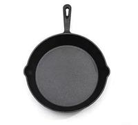 Faitout en fonte - Batterie de cuisine indispensable pour barbecue extérieur et cuisine domestique (25 cm)