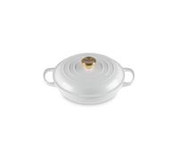 LE CREUSET Faitout en Fonte Émaillée 26 cm Blanc Jaune G