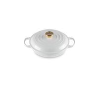 Faitout en Fonte Emaillée 26 cm Blanc