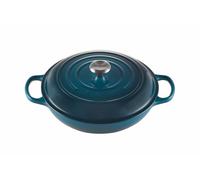Faitout en fonte émaillée 30 cm Deep Teal avec Intérieur Sable