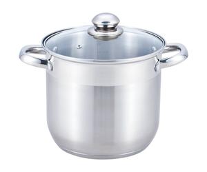 Faitout Essentielb Vapeur Inox Diam 20 Cm + Couvercle Verre