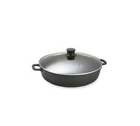 Faitout Fonte Avec Couvercle En Verre 36 Cm Noir Lacor
