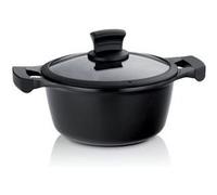 kela Casserole à induction 20 cm avec couvercle en verre STELLA NOVA, Casserole petite 2,2 L avec Oil Control System, fonte d'aluminium revêtue, poignée Softtouch