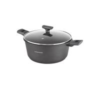 Faitout fonte d'aluminium noir 24 cm TFI avec couvercle BETTY Kitchencook