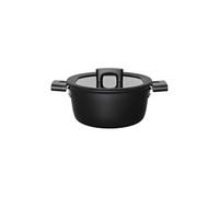 Fiskars Casserole avec Couvercle, Ø 22 cm, Capacité : 3,5 litres, Convient à toutes les Plaques de Cuisson, Aluminium/Plastique, Résiste aux Rayures, Revêtement Antiadhésif, Hard Face, 1052227