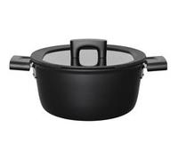 Fiskars Casserole avec Couvercle, Ø 22 cm, Capacité : 3,5 litres, Convient à toutes les Plaques de Cuisson, Aluminium/Plastique, Résiste aux Rayures, Revêtement Antiadhésif, Hard Face, 1052227