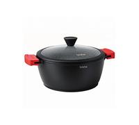 Faitout Induction Antiadhésif Titane 16cm, Fonte d'Aluminium sans PFOA Couvercle