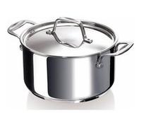 Bekaline 12061164 Chef Faitout + Couvercle en acier inoxydable 16 cm, Métallique