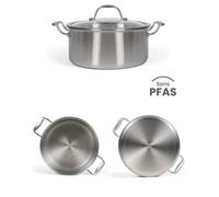 Faitout Inox 24cm En Acier Inoxydable Antiadhésif Tous Feux Dont Induction - Pour Brigade