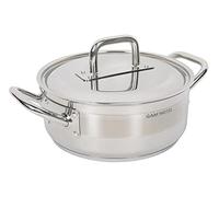 Faitout Inox - 38cm Induction | Inox 18/8, 16 L, Ø38 cm, Couvercle, Fond 5,5 mm, Induction, Four 230°C