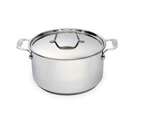 Bekaline 12061284 Chef Faitout + Couvercle en acier inoxydable 28 cm, Argenté