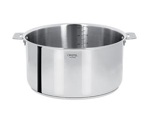 Faitout inox Casteline sans manche 24 cm Cristel