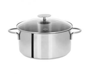 Faitout inox Cristel Mutine fixe avec couvercle - Diamètre: 24 cm